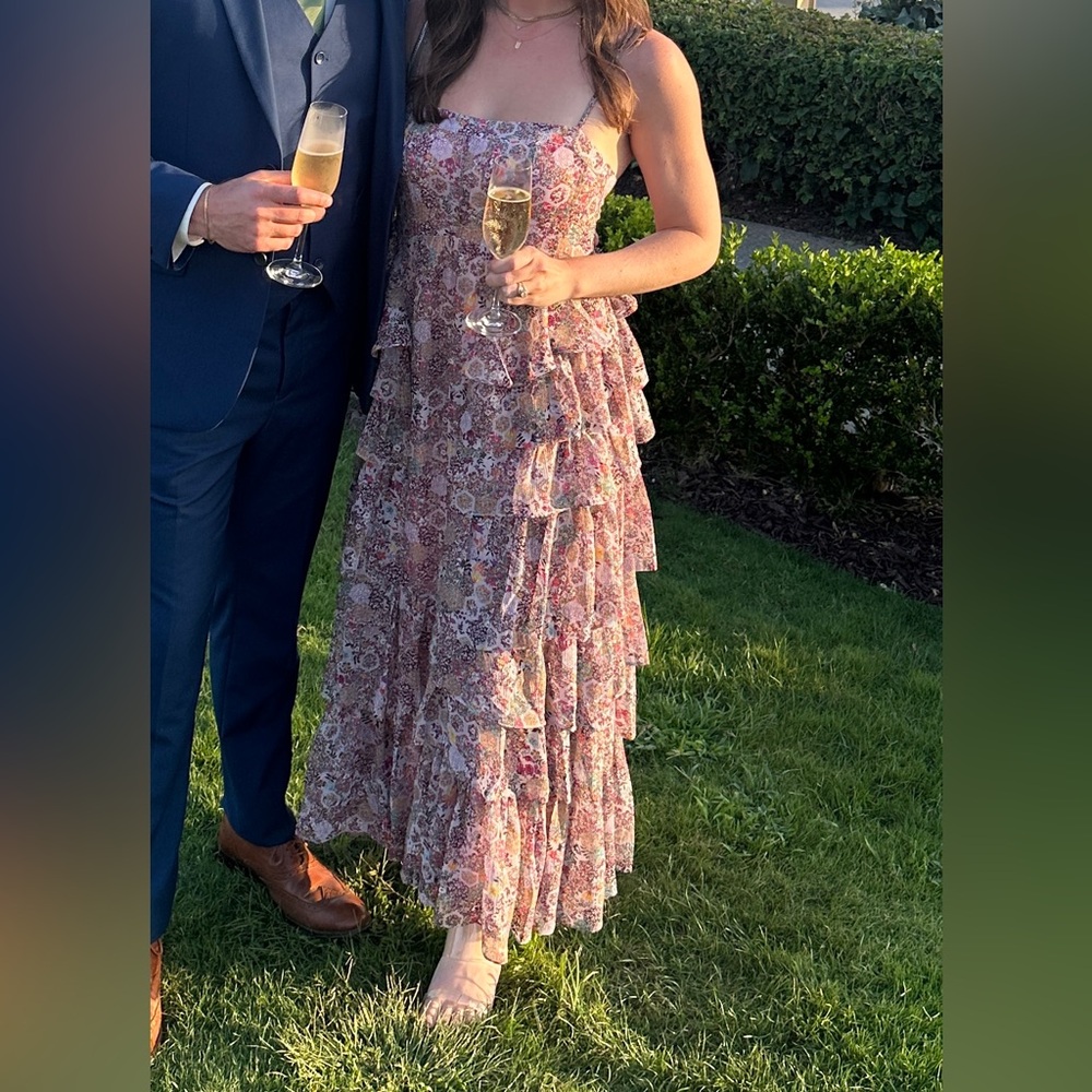 Reset Floral Ruffle Midi / Maxi Dress